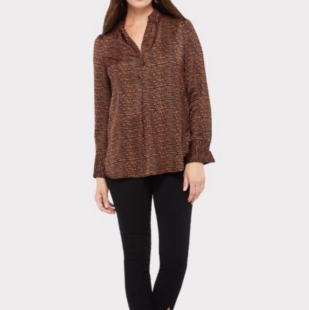 DAVID LERNER X EVEREVE NWT Bombay Stripes Blouse // XS